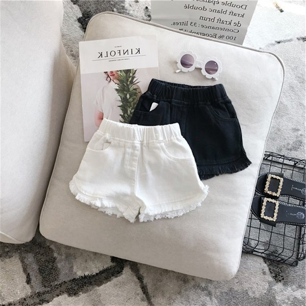 2 stk. Pige Letvægts Shorts Casual Løse Trendy Shorts Elastisk Talje Behagelige Shorts