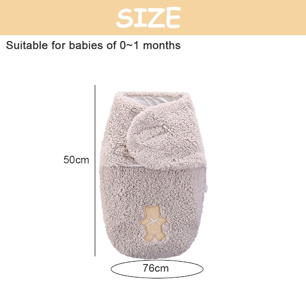 Nyfödd Mottagningsfilt Baby Sovfilt Swaddle