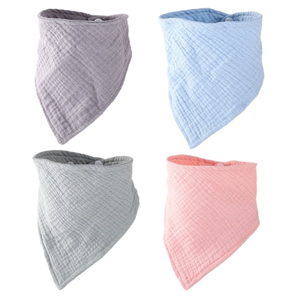 Muslin baby tørklæde Sutte-smekke ren bomuld absorberende bandana