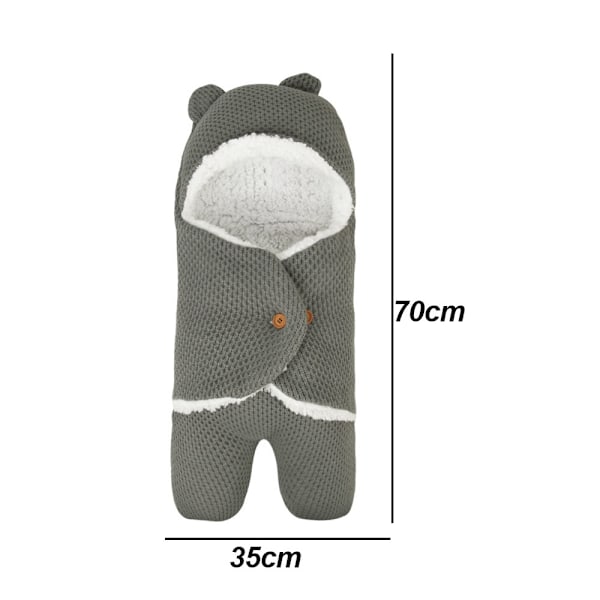 Vadderad babyvagnssovsäck med swaddling