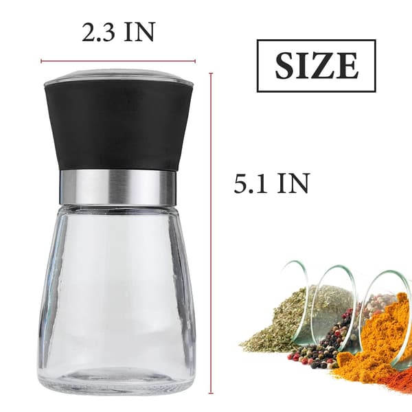 Original Salt Mill Refillable Spice Grinder with Ceramic Blades, Brushed and Adjustable Coarseness from Pepper Grinder