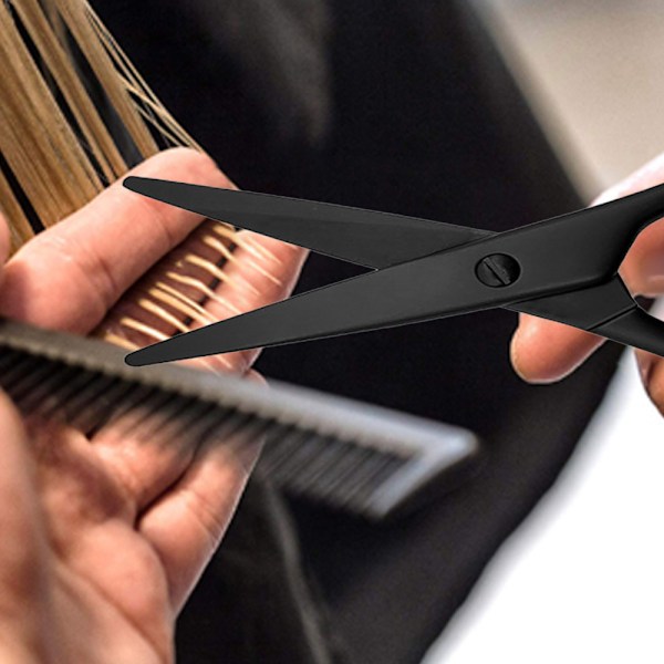 Barber Hårklippesaks Sakse Høj Kulstof Razor Sharp Overskæg Hårklip Frisør