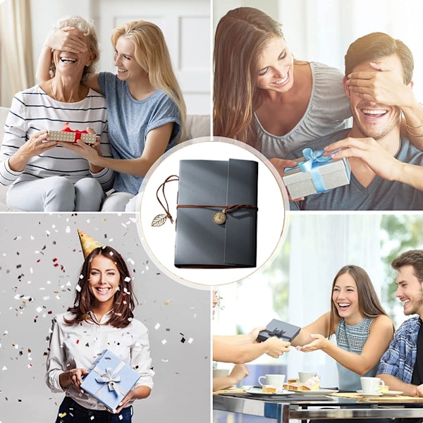 Läder Scrapbook, Fotoalbum, Handgjord DIY Scrapbok, Alla hjärtans dag Bröllopspresenter