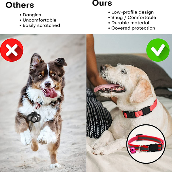 Rundt øre kattespænde reflekterende kattehoved sikkerhedsspændeseparat kattehundeklokke