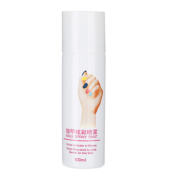 Manikyr Nagelslack Spray Baslack Snabbtorkande Spraying Lätt Tvättad Nagelslack Spray 60ml Blå