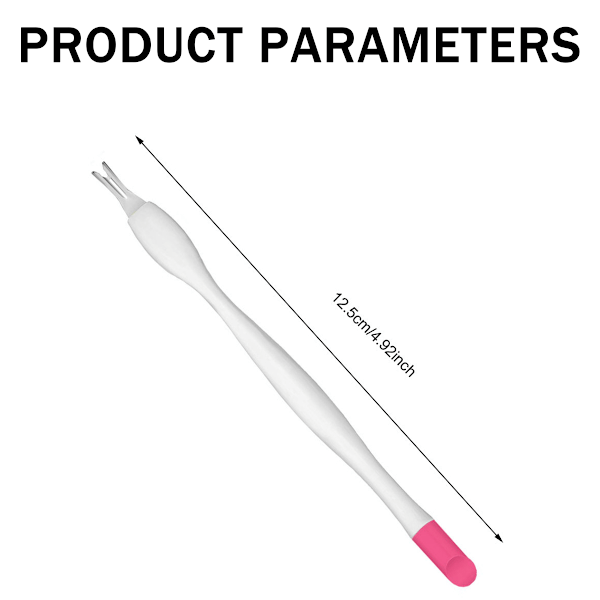 30 stk. Negle Cuticle Trimmer Remover Plastikhåndtag Cuticle Pusher Gummi Negle Rengøringsmiddel Dobbelt Hoved Død Hud Cuticle Gaffel Neglekunst Værktøjer