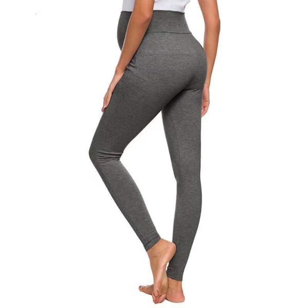 2-pack Seamless Graviditetsleggings för Kvinnor, Över Buken med Byxutvidgare, Träningsbyxor
