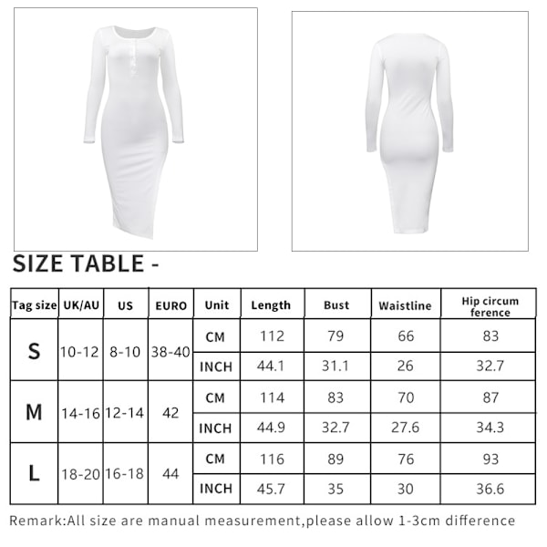 Dame Pullover Sweater Kjole Elastisk Slim Fit Strikket Bodycon Kjole
