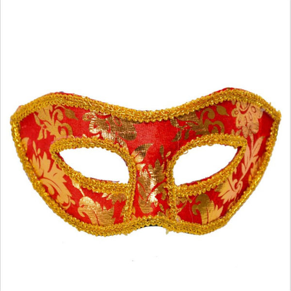 Halloween-festdräkt Bollöga Klänning Jazz Män Mask Dekoration (röd)
