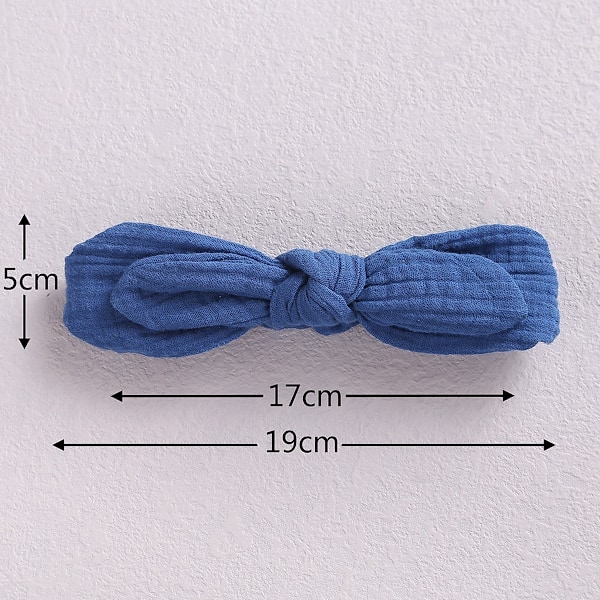 10 st Baby Bow Hållband Turban Knuten, Flickors Hårband för Nyfödda, Småbarn och Barn