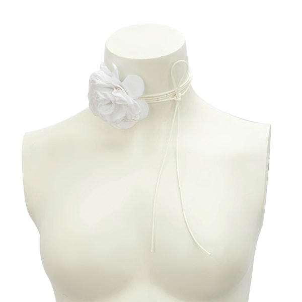 Blomster-snøring halskjede Blomster-choker halskjede Blomster-halskjede Blomster-choker for nattklubber, fester og hverdagsbruk for kvinner og jenter
