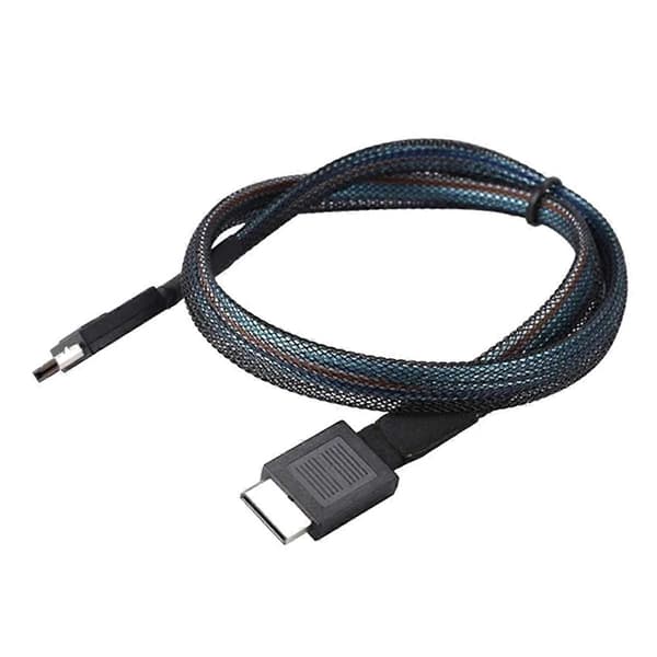 PCIE4.0 MINI SAS-kabel 24 Gbps Oculink Dataforlengelseskabel SFF-8611 til SFF-8611 Serverdataoverføringslinje (0,5 m)