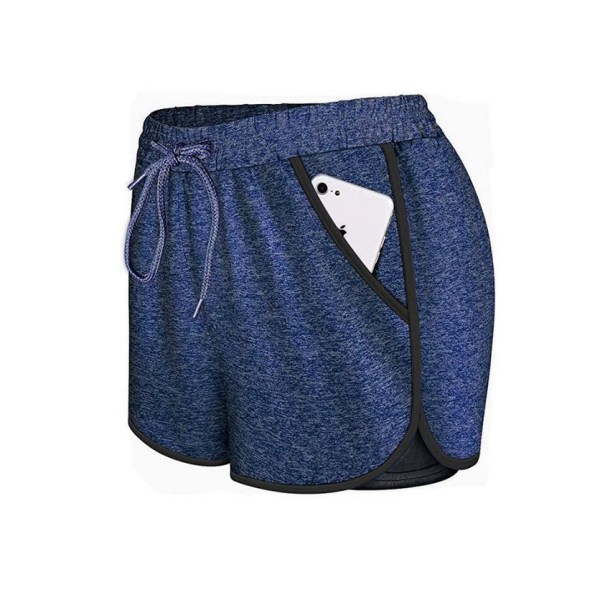 Dame Cozy Banded Waist Løbe Fitness Trænings Shorts med