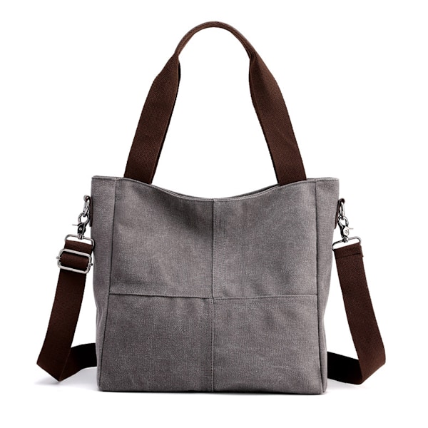 Handväskor, Canvas Crossbody Väskor för kvinnor Mode Crossover Plånbok Bomulls Axelväska