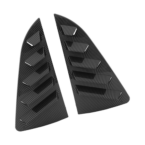 1Par Sidevindu Louver Deksel Beskyttende Stilig Robust Vindu Triangulære Lukker Trim For Mk5 6R 6C Karbonfiber Mønster