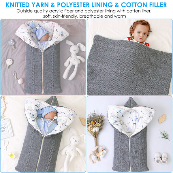 Babyfilt, Vagnomslag, Mjuk Tjock Fleece Varma Filt