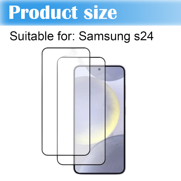 2-Pack SAMSUNG S24 PLUS Skärmskydd - Härdat Glas 9H - Super kvalitet 3D