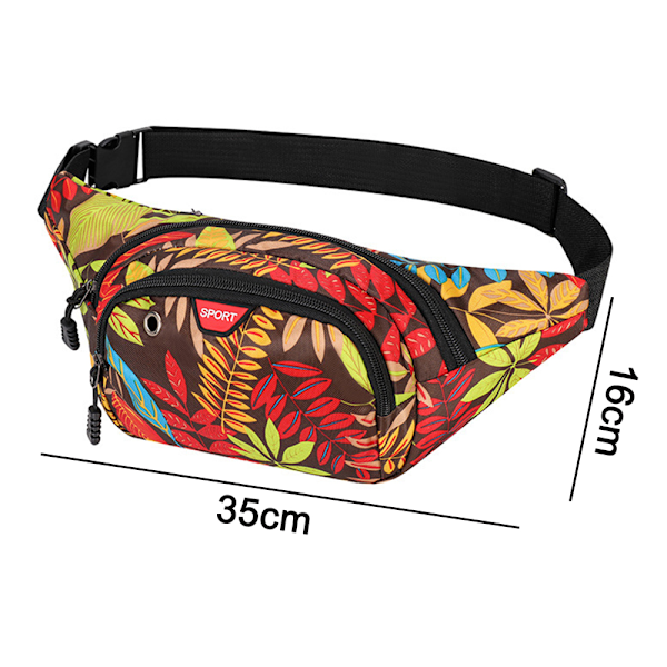 Midjeväsk Running Vandring Cykling Sport Casual Utomhus Resa Crossbody Ryggsäck för Män & Kvinnor