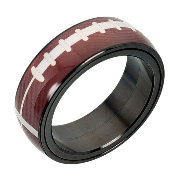 Män Kvinnor Bred 8mm Spinner Spinning Basketboll Fotboll Design Ring Cool Bröllopsband，VM Fotboll Fest Favorer Leveranser
