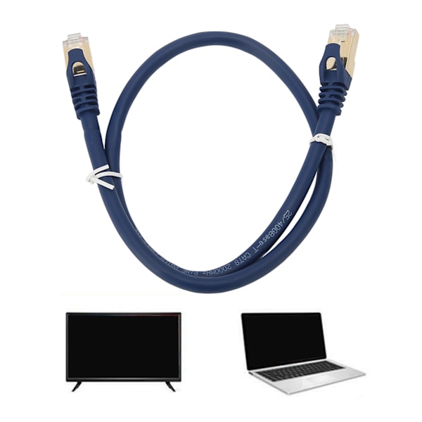 Nätverkskabel 40 Gbps 2000 MHz 0,5 m Hög Hastighet Cat 8 Ethernetkabel för PS5 för PS4 Ethernet Switch Router Modem
