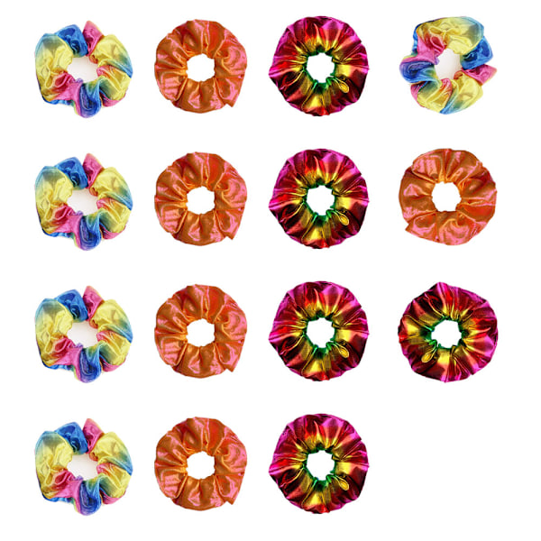 Hår Scrunchies Elastikker til Hår, 15 stk Hestehale Hår Scrunchy, til Kvinder og Piger