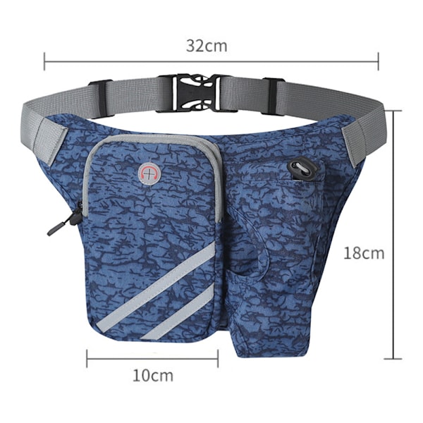 Lett løpebelte med flaskeholder, justerbar for jogging, sykling, trening, fotturer