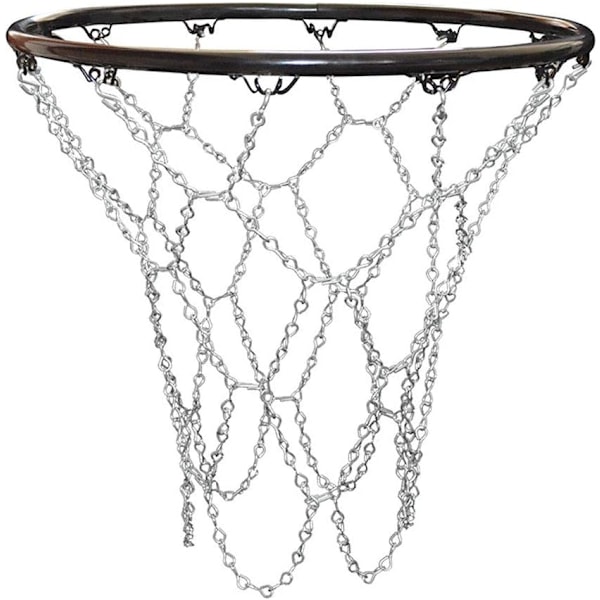 Utomhusbasketnät, ersättningsbasketnät, utomhusbasketnät, metallbasketnät, standardhållbart galvaniserat basketnät för
