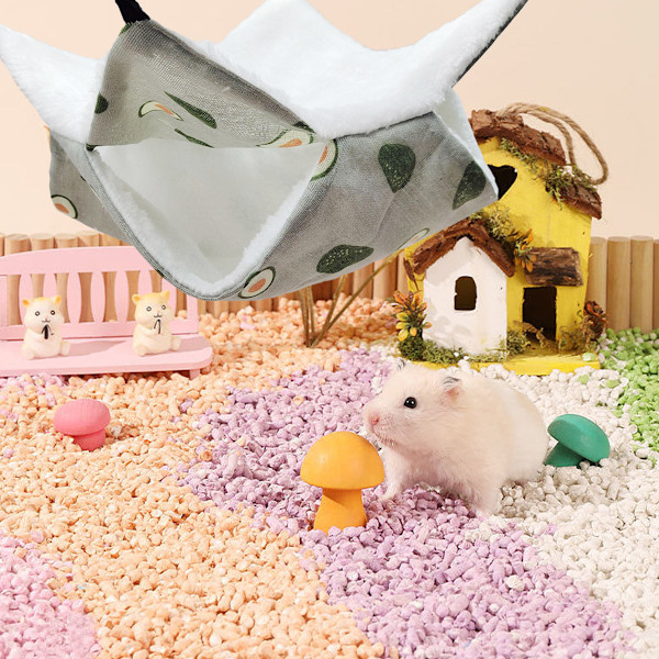 Hængekøje til små kæledyr, Ferret Bunkbed Hængekøje Bur Legetøj til Hamster