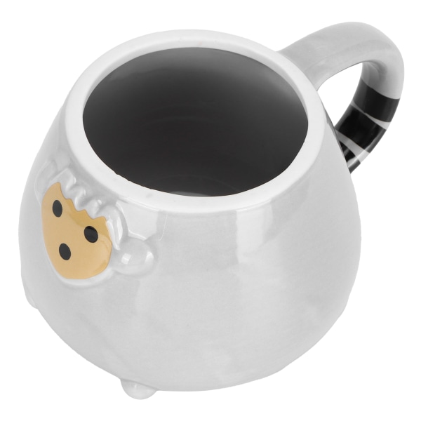 400 ml keramisk kopp Söt kattmönster kaffekopp med lock Te