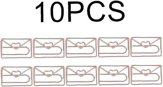 10-pakning Gem av Papir, Konvoluttformede Gem, Journalpapir
