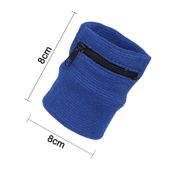 Sport-Armband Handledsficka Blixtlås Handleds-Plånbok - Löpning Tennis Handleds-Plånbok Tjock Enfärgad Svettbands-Plånbok för Nycklar ID-Kort
