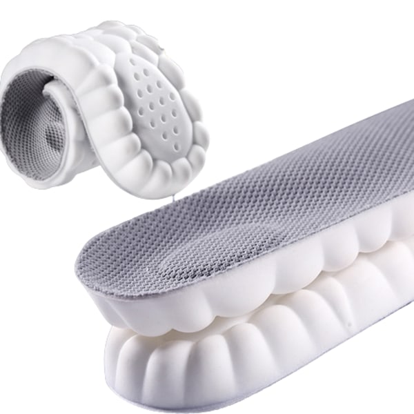 INF 4D, ultrasoft, breathable, insoles, 1 pair, Grey, size 37-38 Grå 37-38