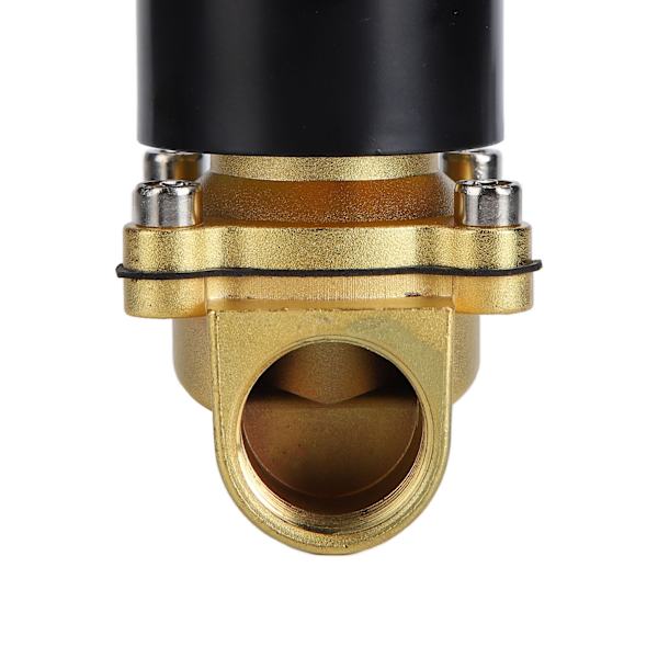 Messing Elektrisk Solenoidventil Følsom Respons Normalt Lukket Luftventil til Automatisering Udstyr AC220V