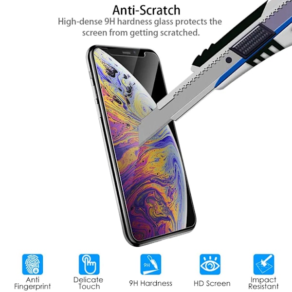 9D Skärmskydd, Härdat Glas, 2-pack, för iPhone 13, 13 PRO
