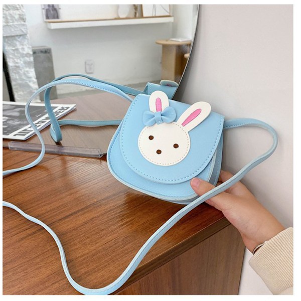 Båge Crossbody Väska, PU Axelväska för Barn Flickor Småbarn