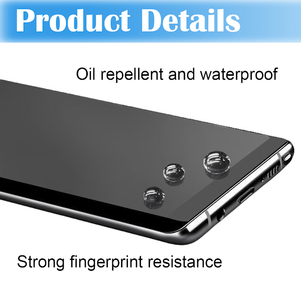 Dækkende Galaxy S10 Plus Skærmbeskytter Nanoedge Beskyttelsesplast transparent