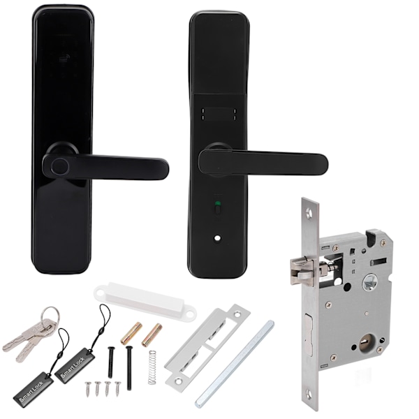 Smart Dörrlås Wifi Bluetooth IC-kort Tillfälligt Lösenord APP Fjärrlåsning Stöldskydd för TUYA Hem Kontor