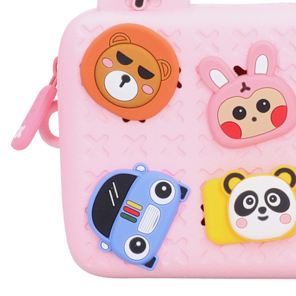 Trendig Barn Crossbody Väska Söt Barn Student Enkelsidig Messenger Väska Rosa