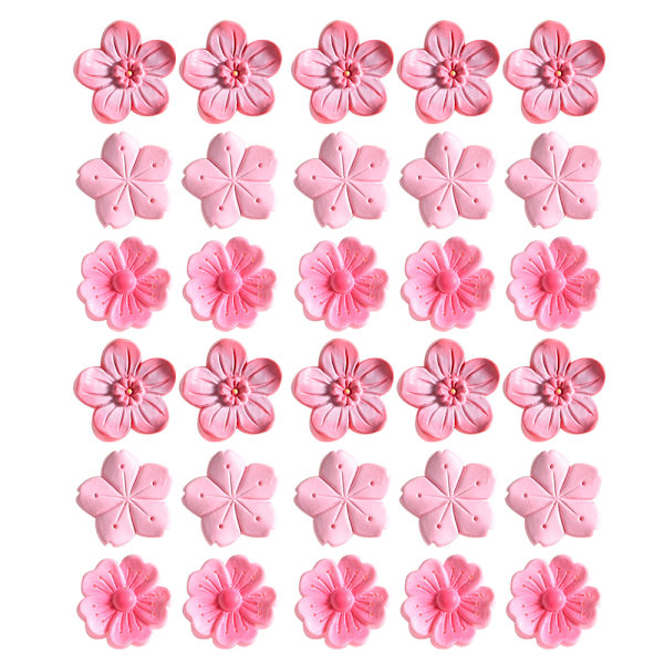 30 stk. Blomsterharpiks, Kunstalbum Flatback Scrapbooking Pynt DIY Scrapbooking Håndværk Tilbehør