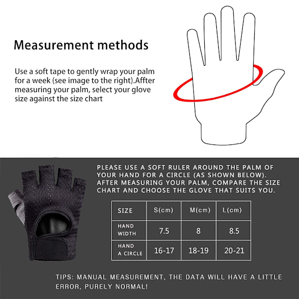 Treenikäsineet Täydellä Kämmensuojauksella, Parhaat Harjoituskäsineet Kuntosalille, Pyöräilyyn, Painonnostoon, Hengittävät, Erittäin Kevyet Miehille ja Naisille