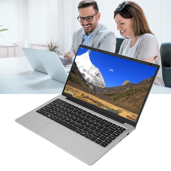 14,1 tums FHD Laptop Ultra Slim 8GB DDR4 RAM för Intel Celeron J4105 Processor Laptop PC för Windows 10 11 100‑240V 256GB EU-kontakt