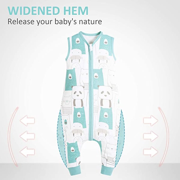 Sommertynde baby-onesies, bomuldsbaby-anti-spark-tæppe, børnevest-sovepose med fødder