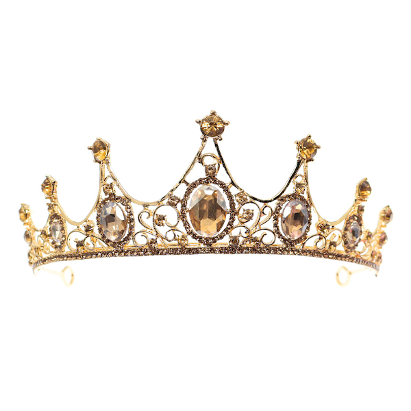 Drottningkrona och tiaror Prinsesskrona för kvinnor och flickor Kristallhårband för brud, prinsessa för bröllop och fest