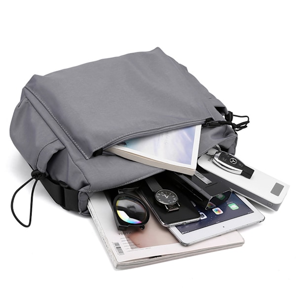 Messenger Bag Stor Bog Laptop Skuldertaske Skoletaske Kvinder Mænd