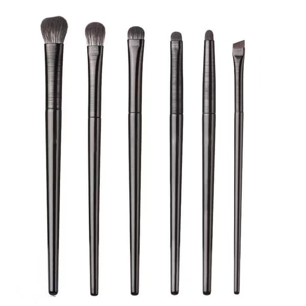Makeup Brushes & Eyeshadow Pens - 6 Piece Set Black Black 26