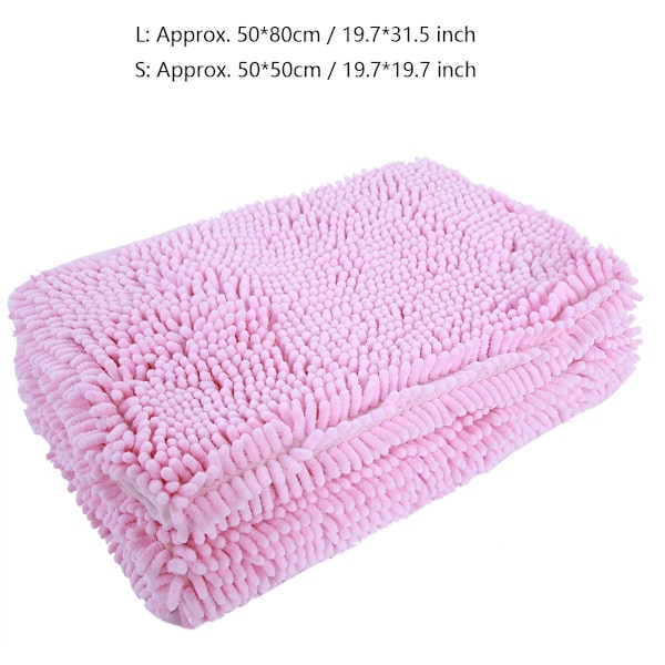 2 stk. Chenille Anti-slip Vandabsorberende Skridsikker Måtte Badeværelse Stue