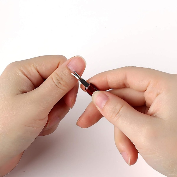 30 stycken nagelbandsverktyg i plast med dubbla ändar - nagelbandsrensare, nagelbands-pusher, gummi-nagelrengörare, döda hud-gaffel, nagelkonstverktyg