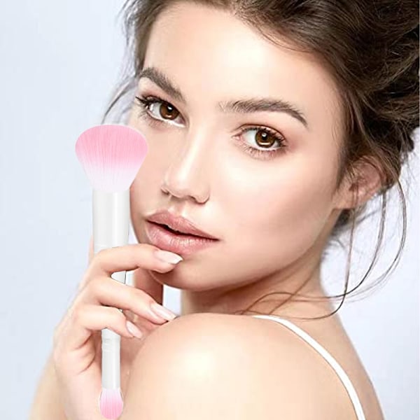 Foundationborste för flytande makeup Dubbelsidig foundationborste & concealerborste