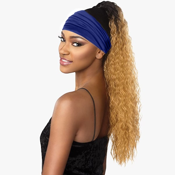 6-pack Hårband för Kvinnor Boho Breda Hårband Knuten Huvudband Turban Hårtillbehör