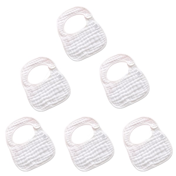 Baby Spott- och Drool-Sjal - Justerbar Multifunktionell Sjal-Snutte - 8-Lager 100% Organisk Bomull - Superabsorberande